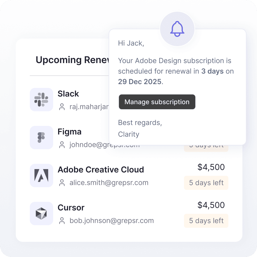Founder reviewing SaaS spend overview