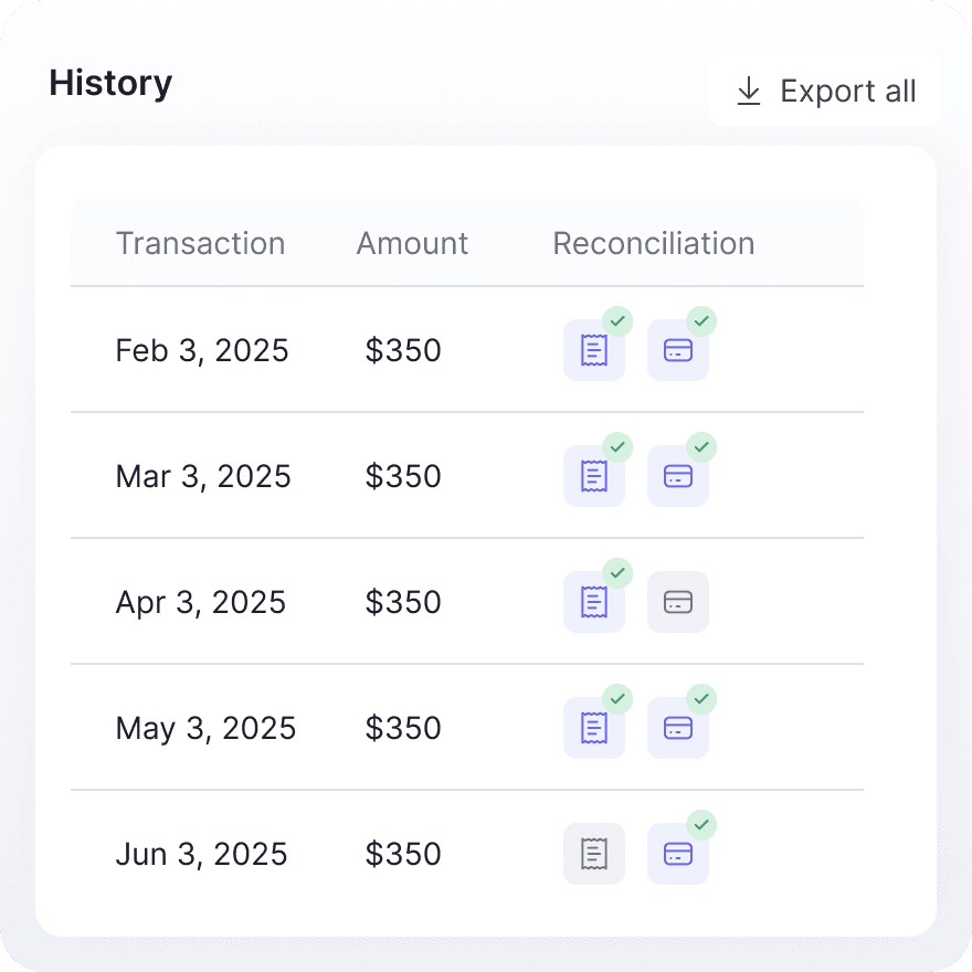 Finance team matching invoices to subscriptions